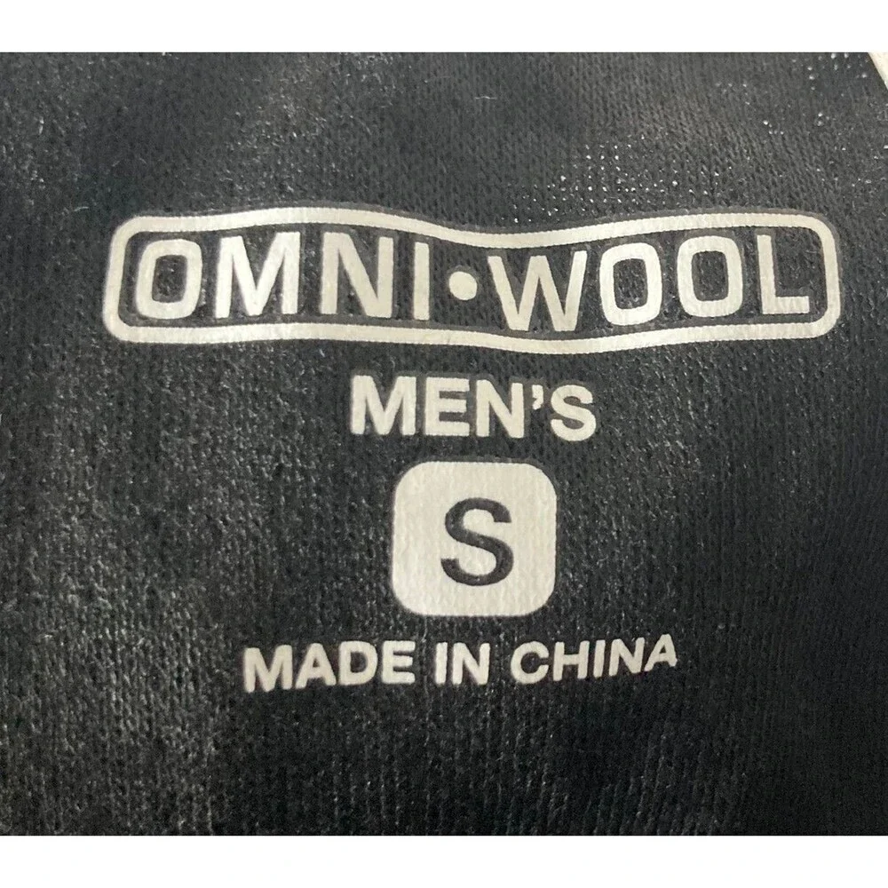 Omni-Wool Base Layer Pants Men's Size Small Black Wool Blend